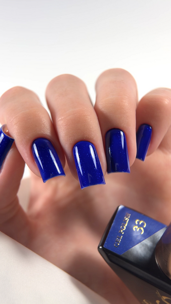 Гель лак - Без ТРО Steffani Color Gel polish №33 (9мл) - Темно-синій з шимером SGP09-33 фото