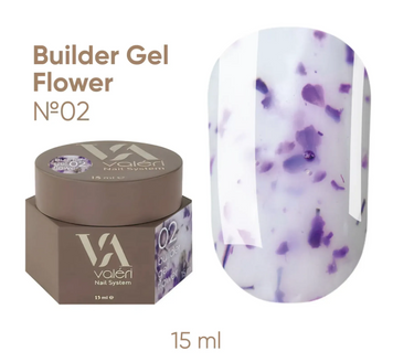 Builder Gel Flower Valeri №02 VBGF-02 фото