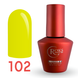 Гель лак - Без ТРО Roks 6 ml. №102 - Неоновий жовтий COLR102 фото