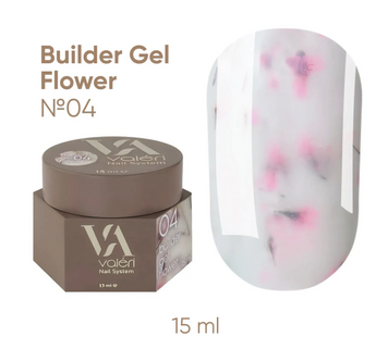 Builder Gel Flower Valeri №04 VBGF-04 фото
