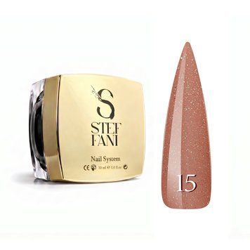 Rubber Base French(30 мл). №15 - Бежева з шимером SCB30-15 фото