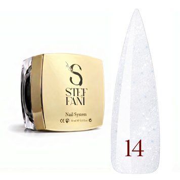 Light Acryl Gel Steffani 30 ml (Рідкий Акрил гель) №14 - Білий з шимером steflightacryl30-14 фото