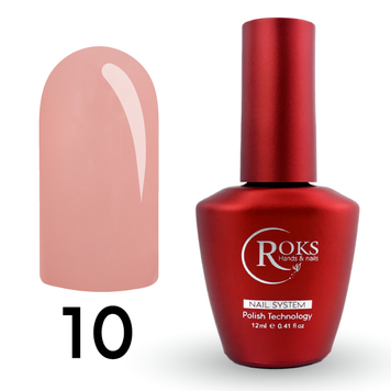 Cover Base - Без ТРО ROKS 12ml. №10 - Бежево-рожева CBR12010 фото