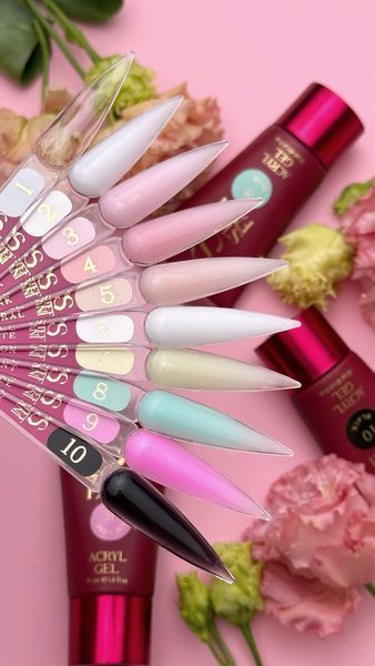 Acryl Gel - Без ТРО Steffani 30 ml. (Баночка) №10 - Чорний SAGelb30-10 фото