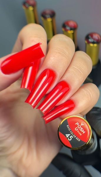 Cover Base - Без ТРО YOU POSH (50 ml). №45 - Насичена червона baseposh50045 фото