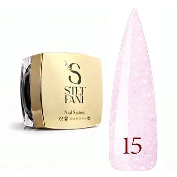 Light Acryl Gel Steffani 30 ml (Рідкий Акрил гель) №15 - Ніжно-рожевий з шимером steflightacryl30-15 фото