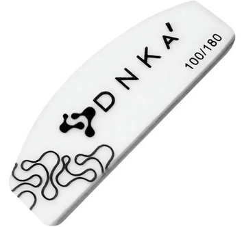 NAIL BUFFER MINI "DNKa", HALF MOON 100/180 grit NBDM10-18 фото