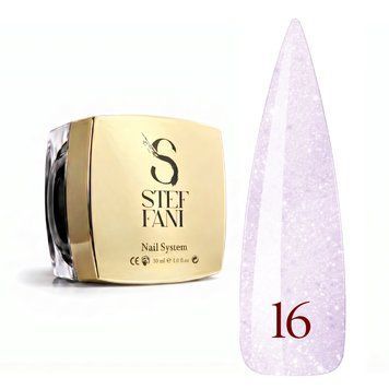 Light Acryl Gel Steffani 30 ml (Рідкий Акрил гель) №16 - Ніжно-лавандовий з шимером steflightacryl30-16 фото