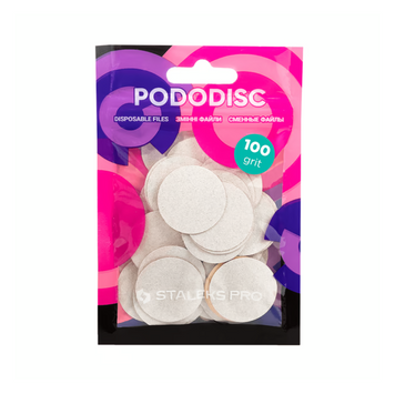 Змінні файли білі PODODISC STALEKS PRO L 100 грит (50 шт) PDF-25-100w фото