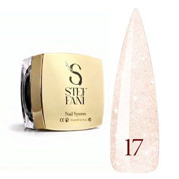 Light Acryl Gel Steffani 30 ml (Рідкий Акрил гель) №17 - Ніжно-бежевий з шимером steflightacryl30-17 фото