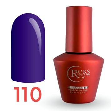 Гель лак - Без ТРО Roks 6 ml. №110 - Неоновий бузковий COLR110 фото