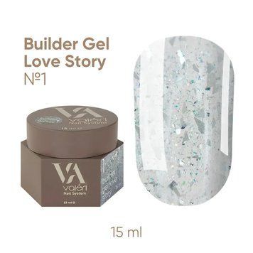BUILDER GEL LOVE STORY VALERI (15 ml). №01 NEWVLSG-01 фото