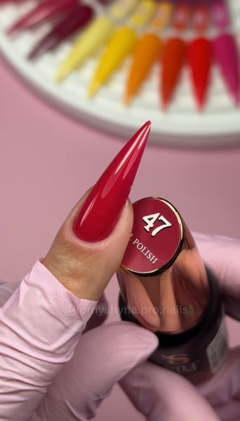 Гель лак - Без ТРО Steffani Color Gel polish №47 (9мл) - Малиново-червоний SGP09-47 фото