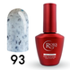 Cover Base - Без ТРО ROKS 12ml. №93 - Молочна із блакитно-чорними крапками CBR12093 фото