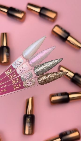 Гель лак - Без ТРО Steffani Color Gel polish №49 (9мл) - Срібні блискітки SGP09-49 фото