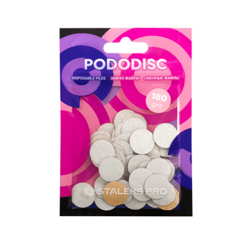 Змінні файли PODODISC STALEKS PRO S 180 грит (50 шт) PDF-15-180 фото