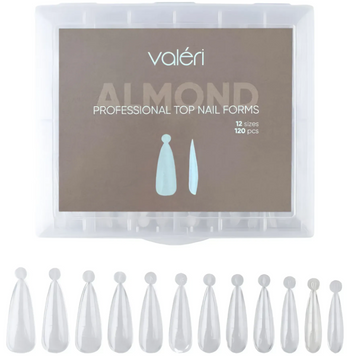 Valeri Top Nail Forms Almond Верхні форми VNFAL фото