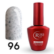 Cover Base - Без ТРО ROKS 12ml. №96 - Сіро-молочна із чорними крапками CBR12096 фото
