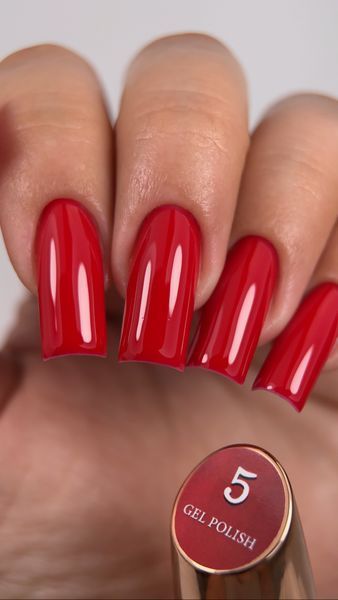 Гель лак - Без ТРО Steffani Color Gel polish №5 (9мл) - Світло-червоний SGP09-05 фото