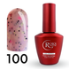 Cover Base - Без ТРО ROKS 12ml. №100 - Рожева із чорними і рожево-жовтими крапками CBR12100 фото 1