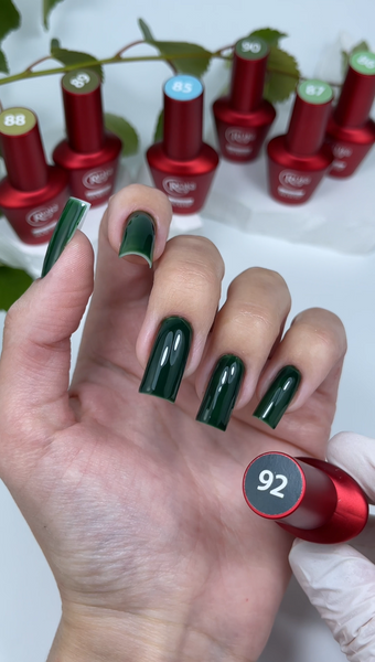 Гель лак - Без ТРО Roks 6 ml. №92 - Темно-зелений COLR92 фото
