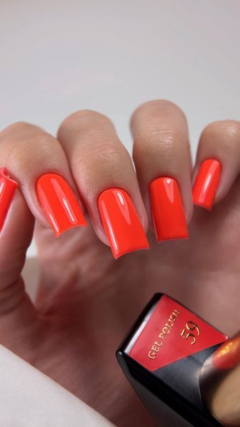 Гель лак - Без ТРО Steffani Color Gel polish №59 (9мл) - Помаранчевий SGP09-59 фото