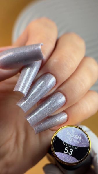 Cover Base - Без ТРО YOU POSH (50 ml). №53 - Світла лілова світловідбиваюча baseposh50053 фото