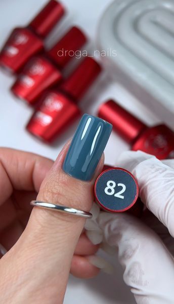 Гель лак - Без ТРО Roks 6 ml. №82 - Пастельний темно-бірюзовий COLR82 фото