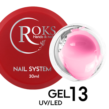 Builder Gel ROKS 30 мл №13 - Темно-рожевий BGELR3013 фото