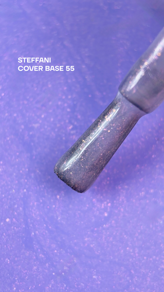 Rubber Base French(30 мл). №55 - Ніжно-волошкова з шимером SCB30-55 фото