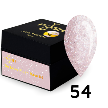 Cover Base - Без ТРО YOU POSH (30 ml). №54 - Світла рожева світловідбиваюча baseposh30054 фото