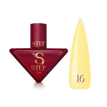 Rubber Base French(17 мл). №16 - Блідо-жовта SCB17-16 фото