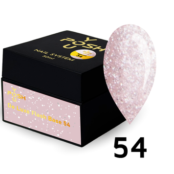 Cover Base - Без ТРО YOU POSH (50 ml). №54 - Світла рожева світловідбиваюча baseposh50054 фото