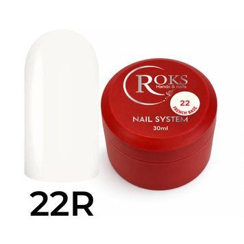 Cover Base - Без ТРО ROKS 30ml. №22R- Біла-молочна (щільна) CBR30022r фото