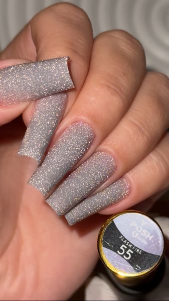 Cover Base - Без ТРО YOU POSH 12 ml. №55 - Світла сіра світловідбиваюча baseposh12055 фото