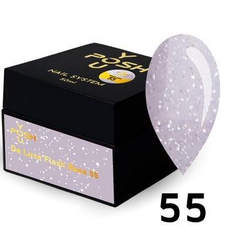 Cover Base - Без ТРО YOU POSH (50 ml). №55 - Світла сіра світловідбиваюча baseposh50055 фото