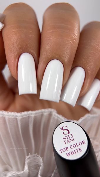 Top COLOR STEFFANI 17 ml White (Кольоровий топ - Білий) topwhite17 фото