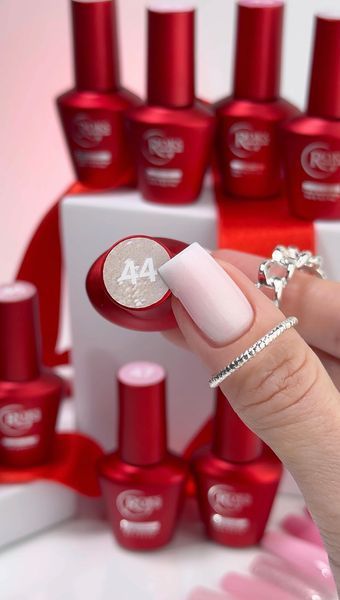 Гель лак - Без ТРО Roks 6 ml. №44 - Світло-рожевий з шимером COLR44 фото