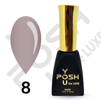 Cover Base - Без ТРО YOU POSH 12 ml. №8 - Молочна холодна baseposh12008 фото