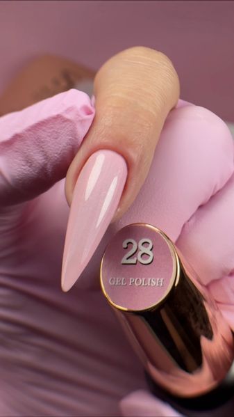 Гель лак - Без ТРО Steffani Color Gel polish №28 (9мл) - Рожевий нюд з шимером SGP09-28 фото