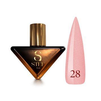 Гель лак - Без ТРО Steffani Color Gel polish №28 (9мл) - Рожевий нюд з шимером SGP09-28 фото