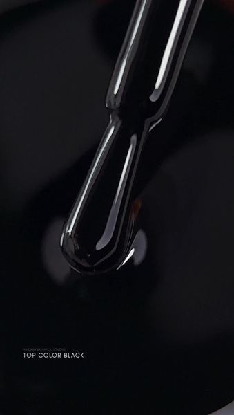 Top COLOR STEFFANI 9 ml BLACK (Кольоровий топ - Чорний) topblack9 фото